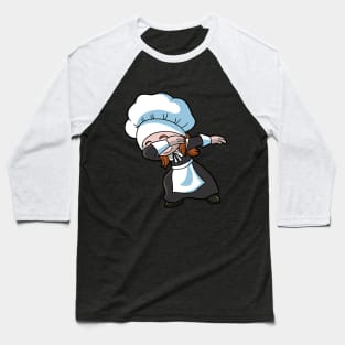 Thanksgiving Dabbing Pilgrim Girl Dab Dance Cute Baseball T-Shirt